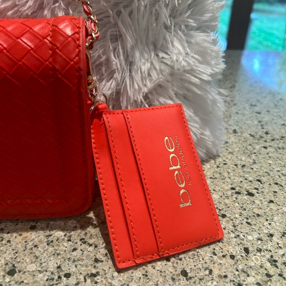 NWT-Bebe Vibrant Corra Mini Woven Bag - Picture 3 of 8
